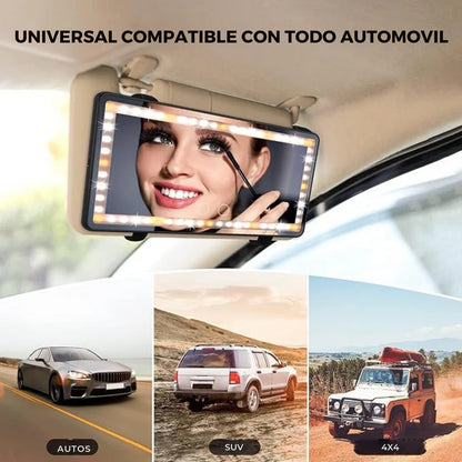 ESPEJO LED - CON LUZ PARA AUTO